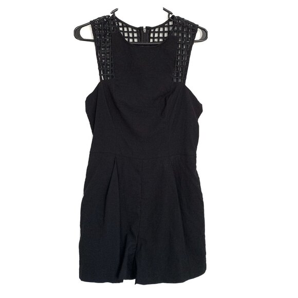 Finders Keepers Romper Here We Go Black Sleeveless Playsuit - Picture 4 of 9